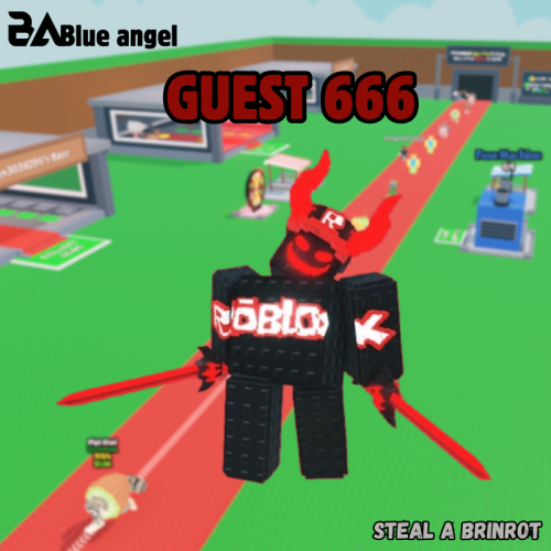 قيست 666 ماب السرقة | Guest 666 steal a brainrot