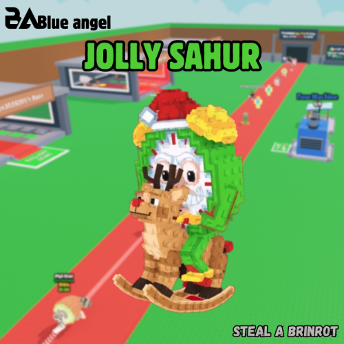 جولي ساهور ماب السرقة | Jolly Sahur Steal a Brainr...