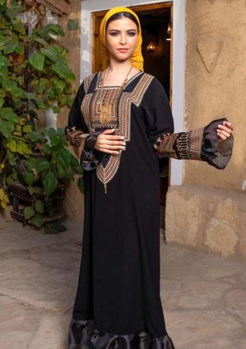 فستان نسائي عسيري اسود