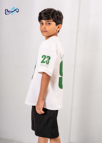 تيشرت 23 سبتمبر بصمه ابيض