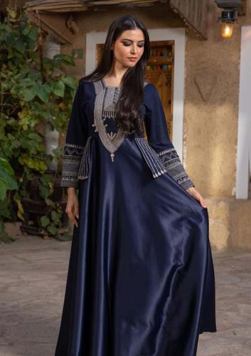 فستان نسائي عسيري كحلي