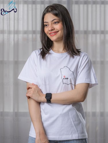 تيشرت الخارطة مع اسم المنطقة