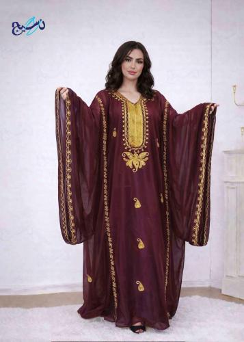 ثوب نشل نسائي عنابي