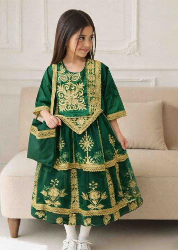 فستان رمضان اخظر بناتي B