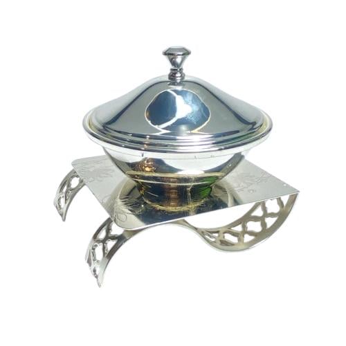 تمرية فضي فاخرة بأستاند