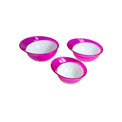 طقم صحون ملامين 3 قطعة شكل خوذة