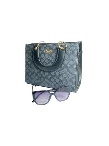 طقم أنيق شنطة يد مع نظارة شمسية