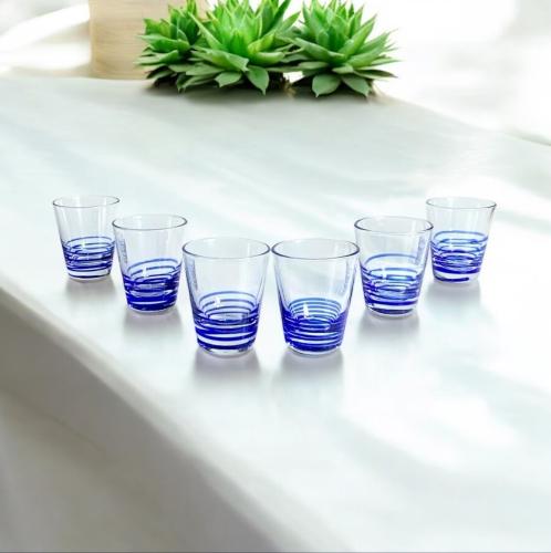 طقم بيالات زجاج 6 حبة