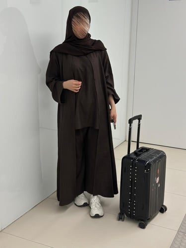 عباية سفر بني غامق