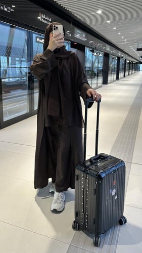 عباية سفر بني غامق