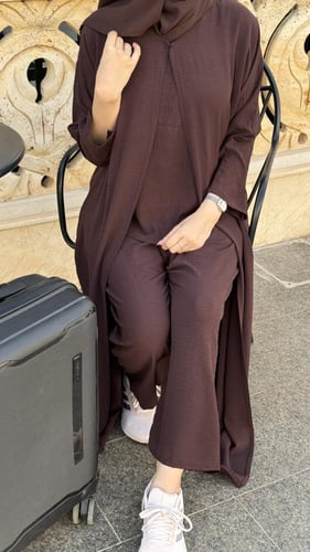 عباية سفر بني غامق