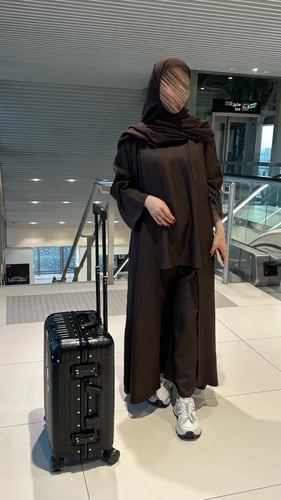 عباية سفر بني غامق