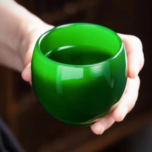 Dark green porcelain cup 150 ml