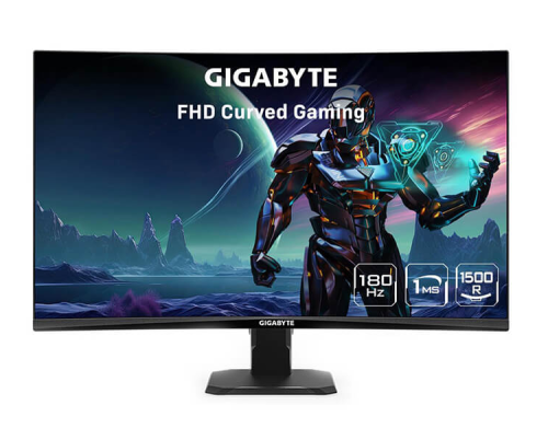 جيجابايت GS27FC شاشة كمبيوتر العاب منحنية 27 بوصة،...