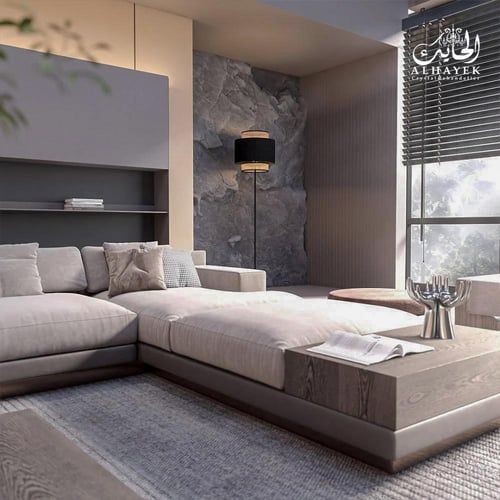 ابجورة أرضية طويلة معدن وخشب
