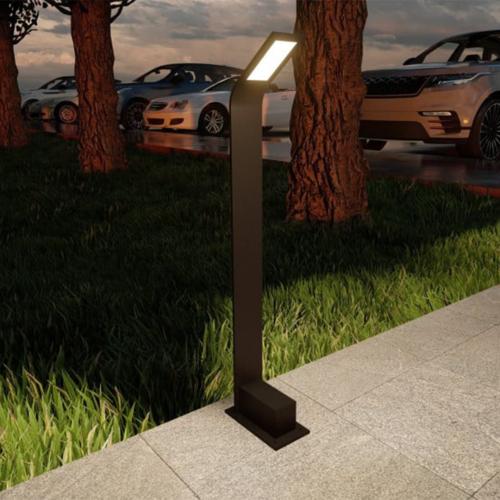 عمود انارة حدائق ليد مستطيل نحيف