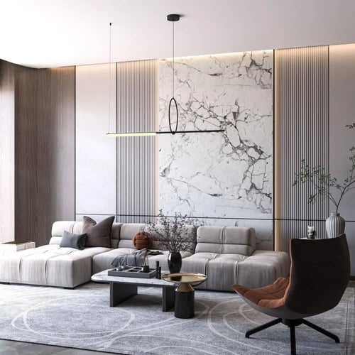 إنارة خطية مع دائرية ليد معلقة