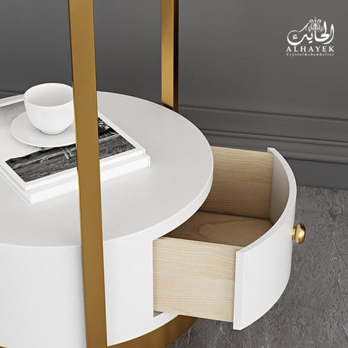 ابجورة ارضية طويلة مع طاولة