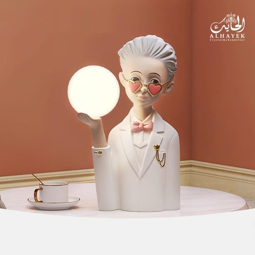 ابجورة طاولة مجسم بنت و ولد مجوز