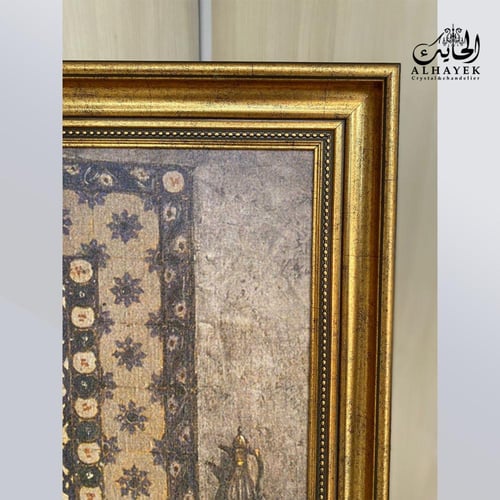 لوحة جدارية شكل عثماني برواز فايبر خشبي