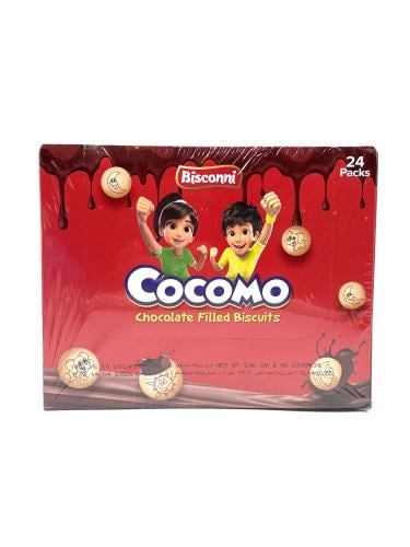 Bisconni Cocomo Chocolate Filled Biscuits 14g x 24