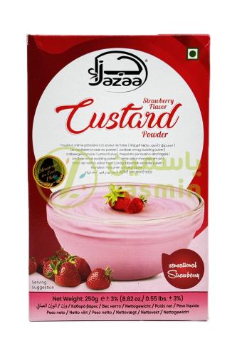 Jazaa Custard Powder Strawberry Flavor 250g