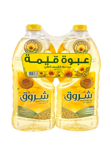 شروق زيت دوار الشمس 1.5 × 2 لتر