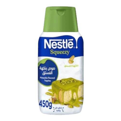 Nestle Squeezy Pistachio Flavoured Topping 450g