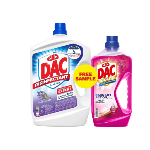 Dac Disinfectant Lavender 3Ltr + Gold 1Ltr Promo