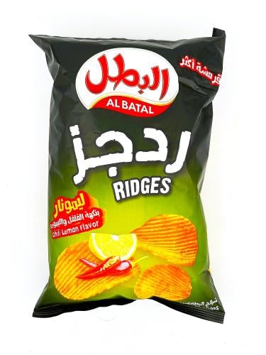 البطل رقائق متموجة بنكهة الفلفل الحار والليمون