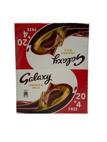 Galaxy Smooth Milk Chocolate 36g x 20+4