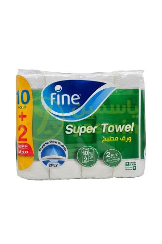 Fine Super Towel 12 Rolls