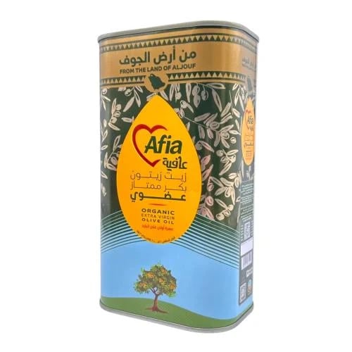 Afia Organic Extra Virgin Olive Oil 1L.