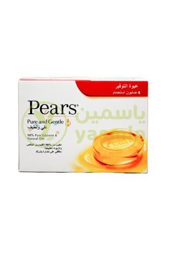 Pears Pure & Gentle Soap Bar 125g x 4pcs