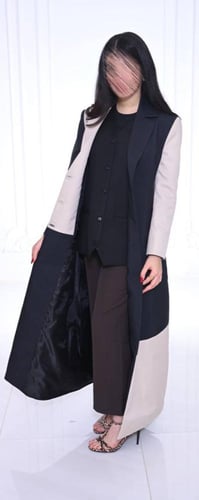 بليزر آمور اسود وبيج