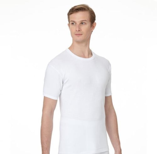 برومان فانلة رجالي نصف كم دائري ( 6 حبات )