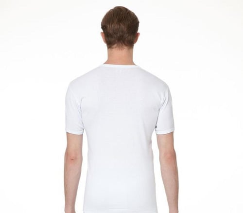 برومان فانلة رجالي نصف كم دائري ( 6 حبات )