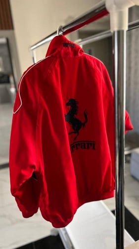 فيراري جاكيت احمر | Red Ferrari racing vintage jac...