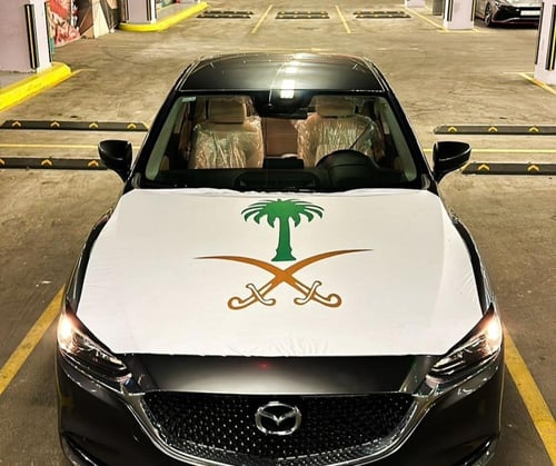 علم للسيارة اليوم الوطني