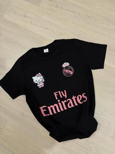 تيشيرت ريال مدريد Hello Kitty وردي