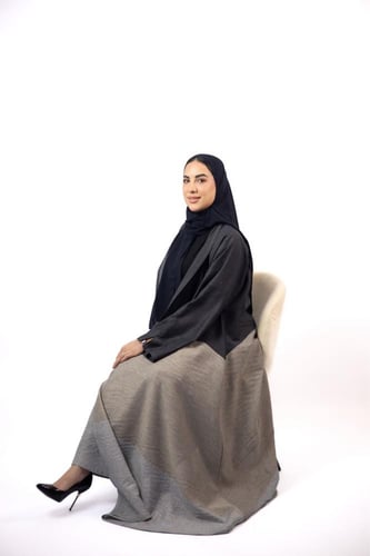 R34 | عباية سكون - لينن Sukoon Linen Abaya