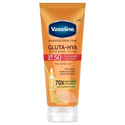 Vaseline Gluta Lotion with SPF 50 for maximum protection, 180ml
