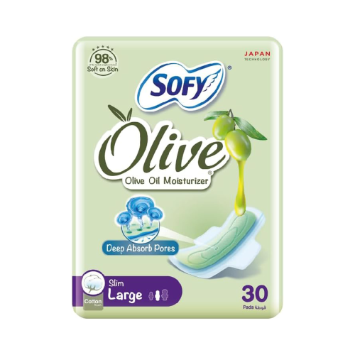 سوفي فوط نسائية اوليف كبير 30 حبة