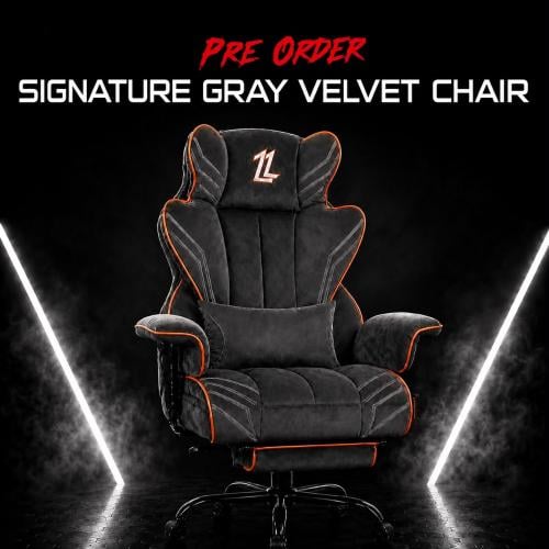 كرسي سيقنتشر المخمل باللون الرمادي من ايليفين لاب | ELEVEN LAB SIGNATURE Gray Velvet Chair