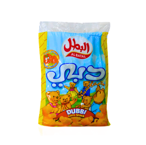 البطل دبي سناكس الذرة اللذيذه بنكهة الطماطم الحلوة...