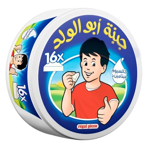 جبنة ابو ولد 16 ( قطعه) - 32 عبوه * 240 جرام (كرتو...