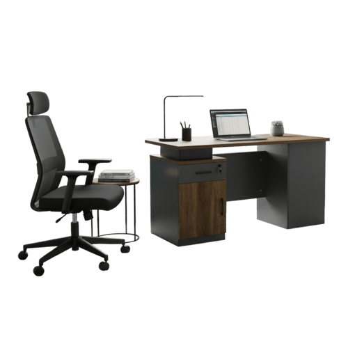 مكتب عملي خشبي بتصميم عصري