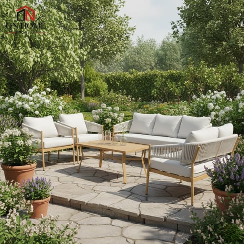 جلسة خارجية رمادى فاتح -7 مقاعد