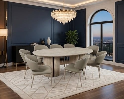 طاوله طعام 8 كرسي100*200