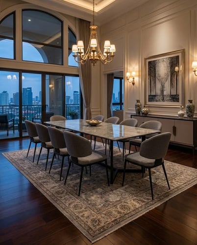 طقم سفره مع 10 كراسي75*110*230